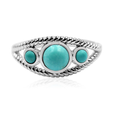 Bague en argent et Turquoise de Campitos (Anne Bever)