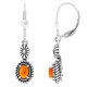 Boucles d'oreilles en argent et Spondylus (Desert Chic)