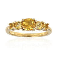 Bague en argent et Citrine