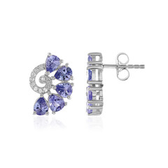 Boucles d'oreilles en argent et Tanzanite