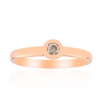 Bague en or et Diamant rose de France SI1 d'Argyle 