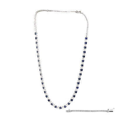 Collier en or et Saphir bleu de Ceylan (CIRARI)