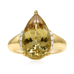 Bague en or et Béryl jaune (CIRARI)