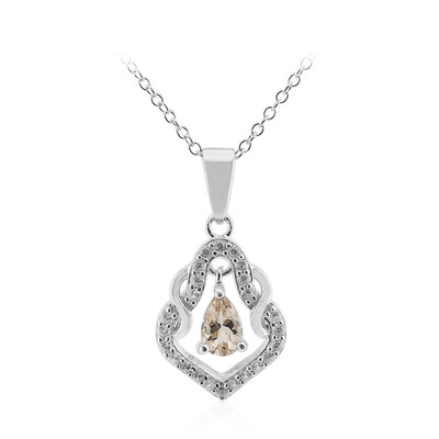 Collier en argent et Morganite