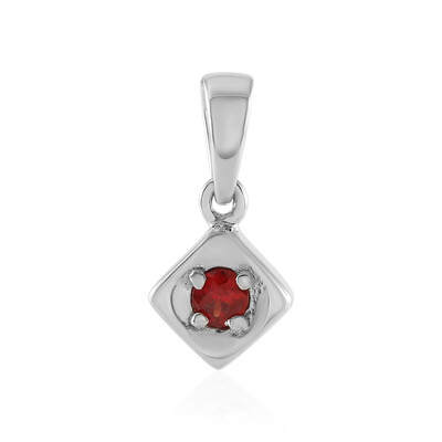 Pendentif en argent et Rubis de Tanzanie (Adela Silber)