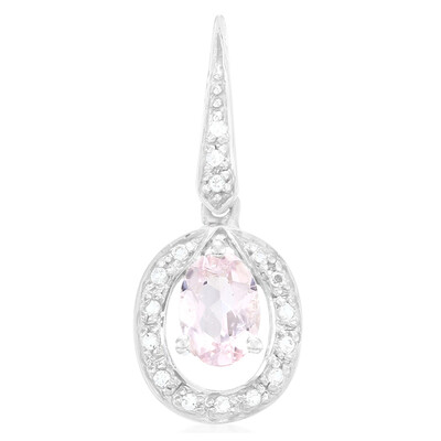 Pendentif en argent et Tourmaline cuprifère rose