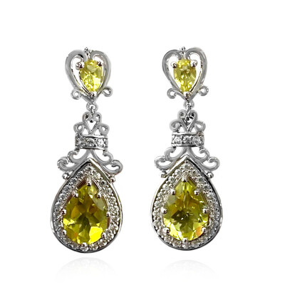 Boucles d'oreilles en argent et Quartz de l'Ouro Verde (Dallas Prince Designs)