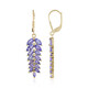 Boucles d'oreilles en argent et Tanzanite