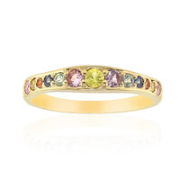 Bague en argent et Saphir jaune