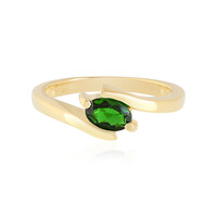 Bague en argent et Diopside de Russie