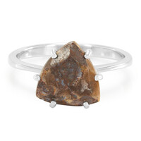 Bague en argent et Quartz Dinosaure