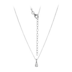 Collier en argent et Topaze blanche