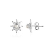 Boucles d'oreilles en argent et Perle de culture d'eau douce