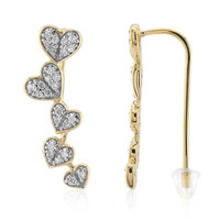 Boucles d'oreilles en or et Diamant SI1 (G)