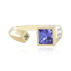 Bague en or et Tanzanite AAA (de Melo)