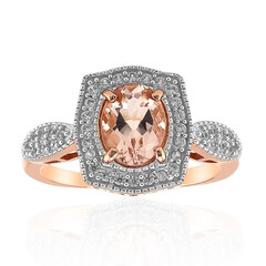 Bague en argent et Morganite