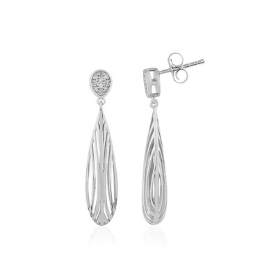 Boucles d'oreilles en or et Diamant I1 couleur (I) (Ornaments by de Melo)