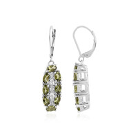 Boucles d'oreilles en argent et Moldavite