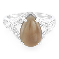 Bague en argent et Agate du Botswana