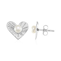 Boucles d'oreilles en argent et Perle de culture d'eau douce