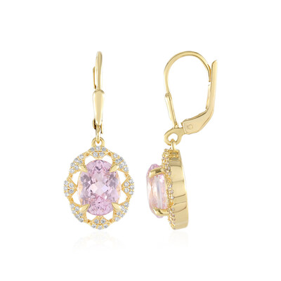 Boucles d'oreilles en argent et Kunzite