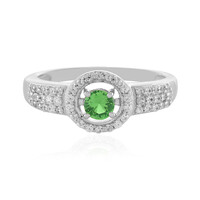 Bague en argent et Grenat Tsavorite