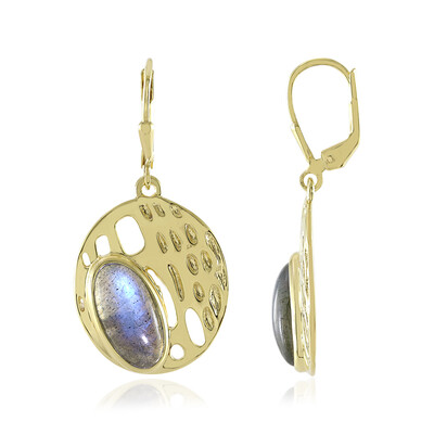 Boucles d'oreilles en argent et Labradorite (MONOSONO COLLECTION)