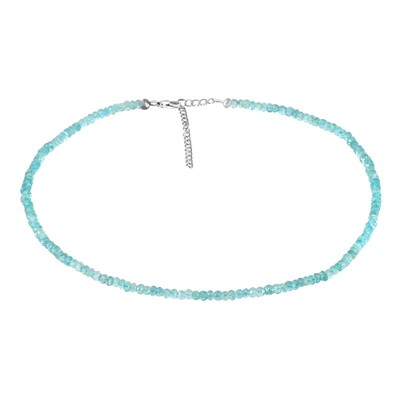 Collier en argent et Apatite bleue