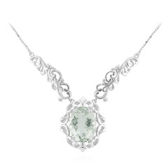 Collier en argent et Améthyste verte