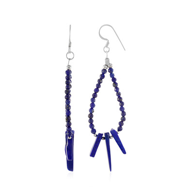 Boucles d'oreilles en argent et Lapis-Lazuli