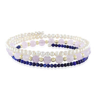 Bracelet en acier et Lapis-Lazuli (Riya)