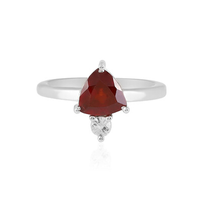 Bague en argent et Grenat Hessonite