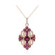 Collier en argent et Grenat Rhodolite