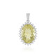 Pendentif en argent et Quartz de l'Ouro Verde