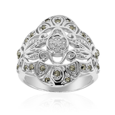 Bague en argent et Marcassite (Annette classic)