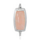 Pendentif en argent et Quartz rose (MONOSONO COLLECTION)