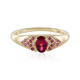 Bague en or et Rubellite