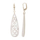 Boucles d'oreilles en or et Nacre