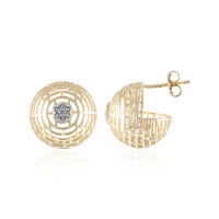 Boucles d'oreilles en or et Diamant I1 couleur (I) (Ornaments by de Melo)