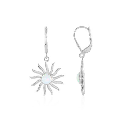 Boucles d'oreilles en argent et Opale Welo