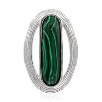 Pendentif en argent et Malachite