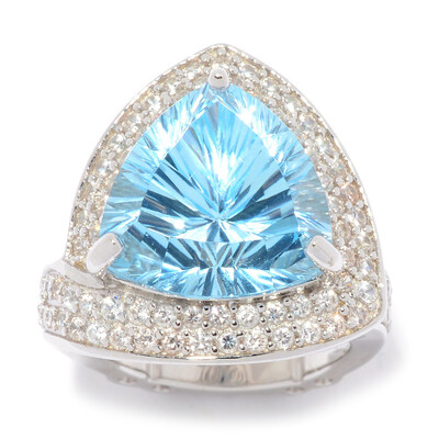 Bague en argent et Topaze bleu ciel (Dallas Prince Designs)