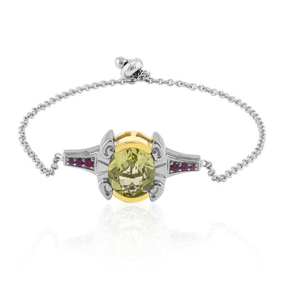 Bracelet en argent et Citrine jaune citron (Remy Rotenier)