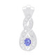 Pendentif en argent et Tanzanite