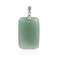 Pendentif en argent et Aventurine verte