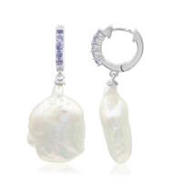 Boucles d'oreilles en argent et Perle de culture d'eau douce (TPC)