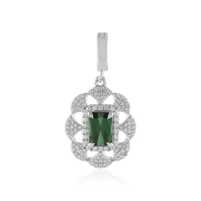 Pendentif en argent et Tourmaline verte de Benedito