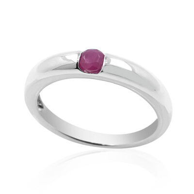 Bague en argent et Rubis