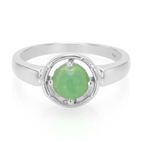 Bague pour homme en argent et Chrysoprase impériale