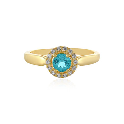 Bague en argent et Apatite bleue